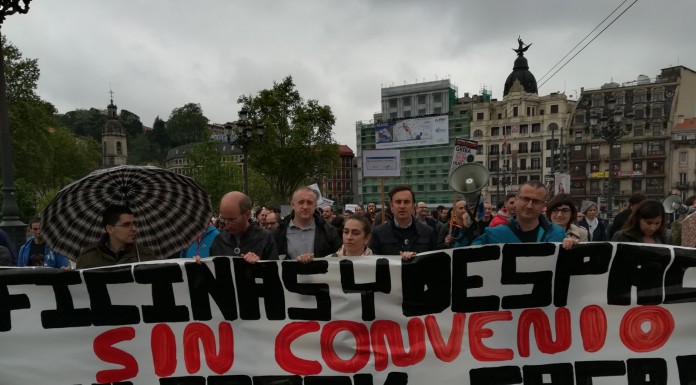 UGT tilda la actitud de la patronal de “jarro de agua fría” para el convenio de Oficinas de Bizkaia